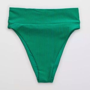 American Eagle ribbed high waisted bikini bottom